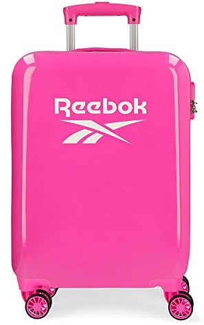 Reebok Maveryck Valigia da cabina Rosa 38x55x20 cm Rigida ABS Chiusura a combinazione laterale 34L 2,86 kg 4 Doppie ruote Bagaglio a mano