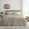 Catherine Lansfield Seersucker Bettwäsche-Set mit Kissenbezügen für King-Size-Bett, Natur