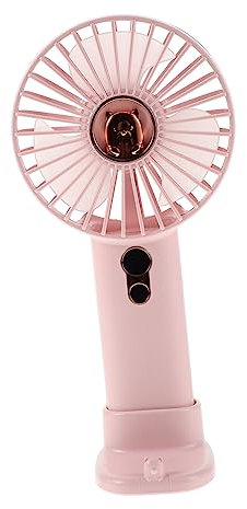 Veemoon Portable Mini Fan USB Charging Handheld Fan Digital Display Silent Operation 2400mAh Long Battery Life Compact Pocket Size Convenient for Travel and Desk Use