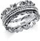Meditations Spinner Ringe 925 Sterling Silber Rebe Fidget Ringe für Angst ADHS Ring Anti Stress Stimmung Ringe Angst Stressabbau Schmuck Geschenke für Damen (59 (18.9))