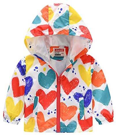 Jeunes garçons vestes décontractées imprimer dessin animé capuche vêtements d'extérieur zippé manteaux manches longues coupe-vent manteau bébé garçon 50, Blanc., 18-24 mois