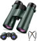 LUXUN 10x42 Fernglas, ED Glas Fernglas Erwachsene, BAK4 Prisma IPX7 Wasserdicht und Beschlagfrei für Jagd, Vogelbeobachtung, und Outdoor mit Fernglas Gurtzeug (Grün)