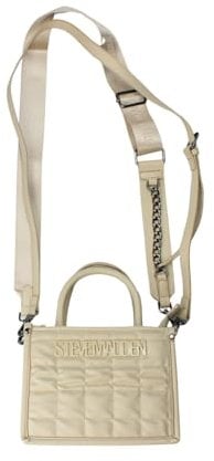 Steve Madden Bniko Square Quilted Crossbody, Cream, Einheitsgröße