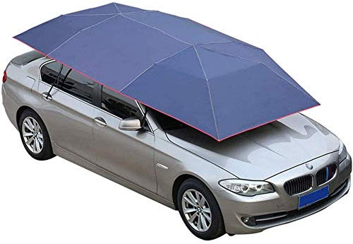 CCYENG Auto-Zelt-Abdeckung, 210D Oxford-Stoff, Auto-Unterstand, Regenschirm, Zeltdach, Schattenabdeckung, Stoffdach, wasserdicht, UV-beständig, halbautomatisch