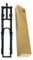 26/27,5/29 Zoll Mountainbike-Downhill-Federgabel, Doppelbrücken-Luftgabel, Federweg 160 mm, 1-1/8 Zoll gerades Rohr, manuelle Verriegelung, Schnellspanner 9 x 100 mm (Schwarz, 29 Zoll)