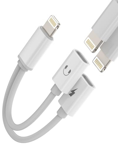 Adattatore Lightning Doppio Per IPhone Jack Cuffie Caricatore Accessori Per Apple Cavo AUX Per iPad Air Per IPhone 14 13 XR Audio Auricolari Connettore Ricarica Headphone Autoradio SDoppiatore ip-BFX