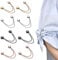 Hebterrka 8 Stück Multifunktionale Magnetische Kleidungsklammern, Starke Hijab Magnete mit Langer Kette, Vielseitige Magnetische Knöpfe ohne Nadeln, Brosche Kleidung Hijab Pins