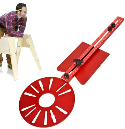 Monozoz Router Circles Cutting Jig | Router Jig Tool for Woodworking | Router Circles Cutting Jig for Trimming Machine Carpentry Circles Cutting Guide Board Tools