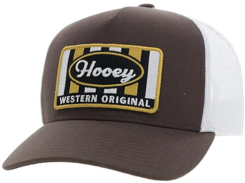 HOOEY Herren Sudan Snapback Mütze verstellbar Braun/Weiß, braun / weiß, Einheitsgröße