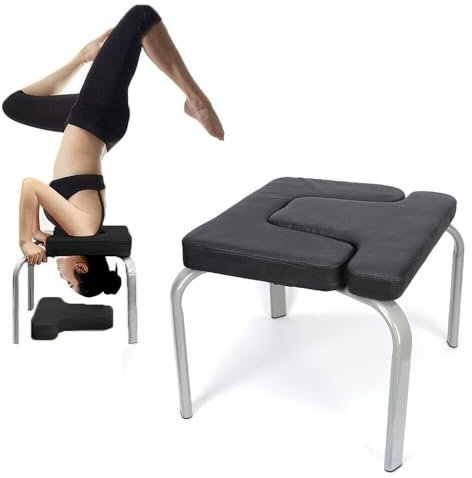 Yoga Hocker Kopfstand Yoga Stuhl Fitnessbank Schwarz Gym Abnehmbar Montage Belastung 200kg - Premium Qualität Yoga Bank