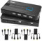 Switch KVM 4K 60Hz HDMI 4 porte, Yinker HDMI KVM Switch 4 PC supporta 4 computer 1 Monitor Keyboard Mouse con porta di ricarica di tipo C, 4 cavi USB A e USB B, 4 porte USB