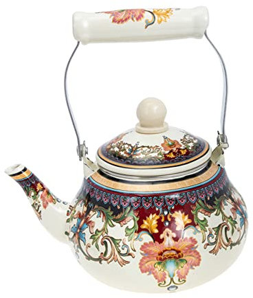 Cabilock Hervidor De Agua De Enamel Kettle De Gas Para y Resistente a Para Infusiones y Bebidas Calientes Accesorio Práctico Cocina