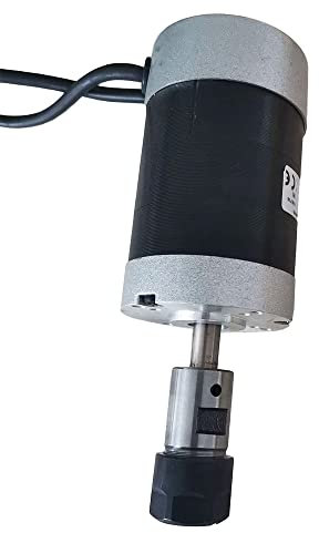 CNC Fraiseuse, Moteur de broche cc sans balais 200W/0.2KW/ER16 + pince 55MM avec vis + pilote de moteur pas à pas 20-50VDC + alimentation 48VDC 4.2A Kit Moteur(Package1)