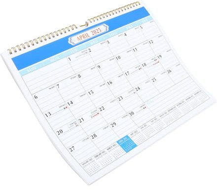 Housoutil 2023 Englischer Wandkalender Kalenderplaner Wandkalender 2023-2024 Monatplaner Wandplaner hängend büroorganisation büroartikel Englischer Spiralkalender Monatspläne Kalender Eisen