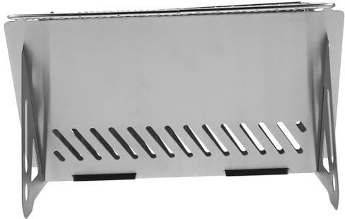 Cabilock Portable Bbq Grill, Small Foldable Charcoal Grill Stove, Folding Metal Bbq Rack for Outdoor Camping Hiking Barbecue Cooking