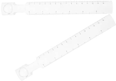OSALADI 2stücke Klar Lineal Mathematik Maßstab Transparent Gerade Vergrößerungs Drafting