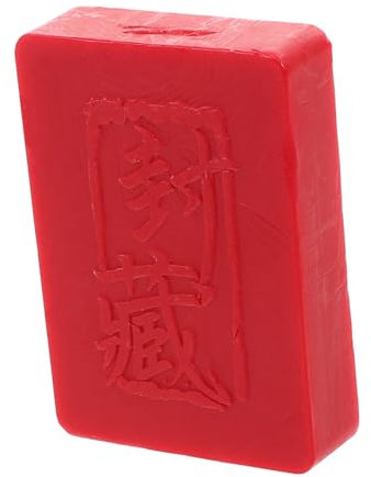 Luxshiny Weinsiegelflasche Wachsblock Kit für Wachssiegel versiegelter Weinkrug Bausatz für die Weinherstellung Weinflasche innerer Stopper Verschlüsse von Weinflaschen Siegelwachs rot