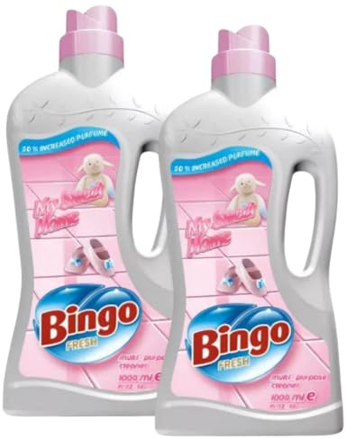 Bingo Flüssiger Allzweckreiniger – 1 L | Blumiger Duft & zuverlässige Reinigung für Haushalt & Böden, 2 ER