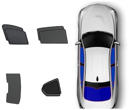 Parasol Coche Para Hyundai Para Tucson 2015 2016 2017 2019 2020 Parasol Coche Ventana Lateral Cortinas Malla Visera Sol Protección Contra Calor UV Cubierta Tipo Parasol Lateral Parasol Ventanas(Full s