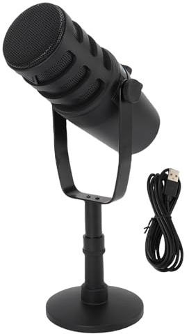 Juqrelith USB Condenser Microphone, High Sensitivity Wired PC Mic for Gaming and Streaming - Clear Sound Quality, Noise Suppression, Ideal for Podcasts and Online Use