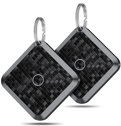 Air Traceur Tags Key Finder, Lot de 2 Localisateur Intelligent Compatible avec l'application Apple Localiser (iOS Uniquement) Traceur Intelligent pour localiser clés/Portefeuilles/Bagages Étanche