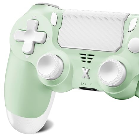 Hycago Manette de jeu sans fil pour PS-4, Manette de jeu compatible avec PS-4/Pro/Slim/PC Gamepad avec bouton Turbo/Retour/Double vibration/Capteur gyro à 6 axes/Écran tactile