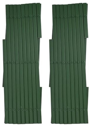 BildeeMait Treillis en PVC Plastique Extensible pour Plantes Grimpantes 1,8 m x 30 cm, Vert, Support Mural de Jardin Décoratif