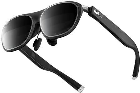 Rokid Max 2 AR Brille Schwarz, 215 Micro-OLED Display, Myopia