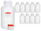 Octopus 10 x 2000 ml Wide Mouth LDPE Bottles with Screw Cap, Empty 2 Litre Chemical Laboratory Bottles with Lid for Storage in Laboratory, Kitchen or Hobby