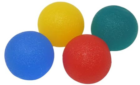 Handtrainer Ball 4er Set - Unterarmtrainer, Handmuskeltrainer