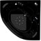 Jet-Line®| Whirlpool | Wanne | Badewanne | Villa Carlotta | Spa Eck Badewanne | Whirlwanne | 1.53 m x 1.53 m schwarz Luft und Wassersystem | Heizung | Ozon | Led | Eckwanne