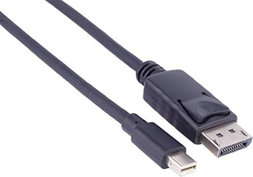 PremiumCord Mini DisplayPort Verbindungskabel M/M 1 m, Mini Stecker auf Stecker Kabel, 10,8Gbps, Video bis zu 4K@30Hz, 2560x1600, 2K@60Hz, Full HD 1080p, HDCP 2.2, schwarz