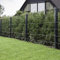 HORI Doppelstabmattenzaun 8/6/8 Zaun Komplettset Verschiedene Längen und Höhen inkl. Pfosten Gartenzaun in Anthrazit Ideal für Sicherheit und Sichtschutz Anthrazit,Grau RAL 7016 Höhe 123 cm Länge