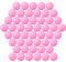 Jedulin Lot de 50 ou 80 balles de tennis de 40 mm de couleurs assorties en plastique multicolores pour loisirs créatifs, décoration de fête, boules de chat (50 pièces, rose)