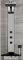 Milano Astley Corner Thermostatic Shower Tower Panel Head Hand Shower Body Jets - Chrome Black