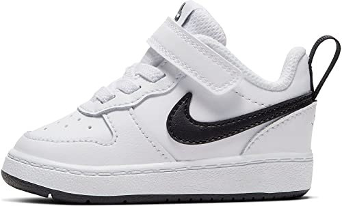 Nike Court Borough Low 2 Little Kids' Shoe, White/Black, 30 EU