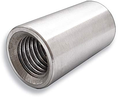 Gewindemuffen rund A2 Edelstahl Muffe Verbindungsmutter Langmutter Distanzmutter V2A runde Ausführung M6 M8 M10 M12 M16 M20 (100, M6 x 25)