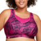 Glamorise Damen Hochleistungs Bustier Sport-BH, Fuchsia Print,85E