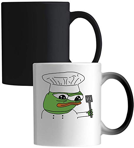 Funny Pepe The Frog Chef Meme Art Ceramic Magic Mug