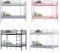 Metal Single Bunk Beds Siblings Twins Bedroom Furniture with Mattress Option (Silver Bed Only)