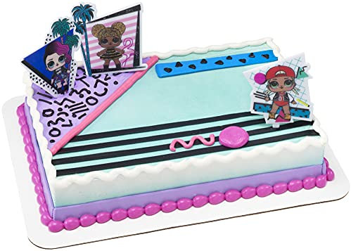 DecoPac L.O.L Surprise! Tortenaufsatz 'Surprise-Born to Sparkle' - 2-teilig, gemischt, Geburtstag