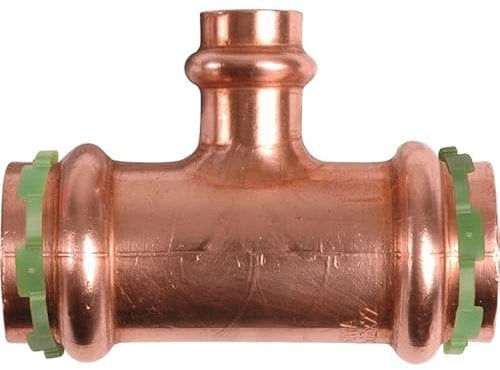 Raccord cuivre en T réduit à sertir Aalberts Integrated Piping Systems - Ø 16-12-16 mm