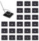 100 Pcs Black Cable Tie Mount Self Adhesive Wire Tie Base Holder Multi-Function Adhesive Fixing Base Holder for Home Office (Without Cable Tie)