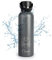 PracticDomus Runbott Zodiac Botella Agua Térmica 600 ml en Acero Inoxidable con Recubrimiento Interno Cerámico. Cáncer (Antracita)