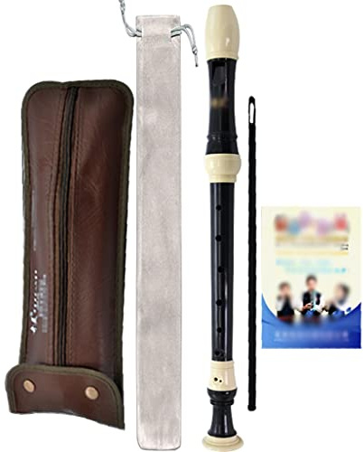 Flûtes à Bec Flûte À Bec Baroque pour Orchestre, Flûtes À Bec Alto À 8 Trous, Flûte À Bec Allemande avec Sac en Flanelle, avec Bâton De Nettoyage (Color : A, S : German)
