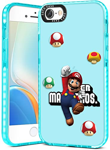 Coralogo Schutzhülle für iPhone SE 2022/SE 2020/8/7/6/6S, niedlicher Cartoon, Malio, japanischer Spielcharakter, lustige Abdeckung, Coole Männer, Teenager, Jungen, Bumper, Handyhüllen, klares Design