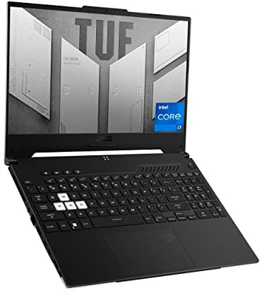 ASUS TUF Dash 15 (2022) Gaming Laptop, 15.6 FHD 144Hz, Intel Core i5 12450H, GeForce RTX 3050 Ti, 8GB DDR5, PCIe 512GB SSD, Thunderbolt 4, Wi-Fi 6, Windows 11 Home, Black