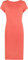 Prime fashions Womens Ladies Plain Bodycon Short Cap Sleeve Maxi/Midi Dress Round Neck Casual, Coral, S-M (8-10)