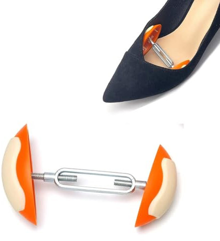 TUKNN Schuhspanner, Schuhstrecker, Schuhspanner Kunststoff, Schuhspanner Damen Herren, Schuhweiter Verstellbar, Schuhformer, Schuhweiter, für High Heels Stiefel Stereotypen, Orange