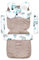 Sitzauflage Buggy Einlage Kinderwagen Zubehör - Sitzunterlage Auto Kindersitz Sitzpolster für Babyschale Fahrradanhänger Baby Sitzauflagen und Unterlage 75x35 cm Khaki Afrika